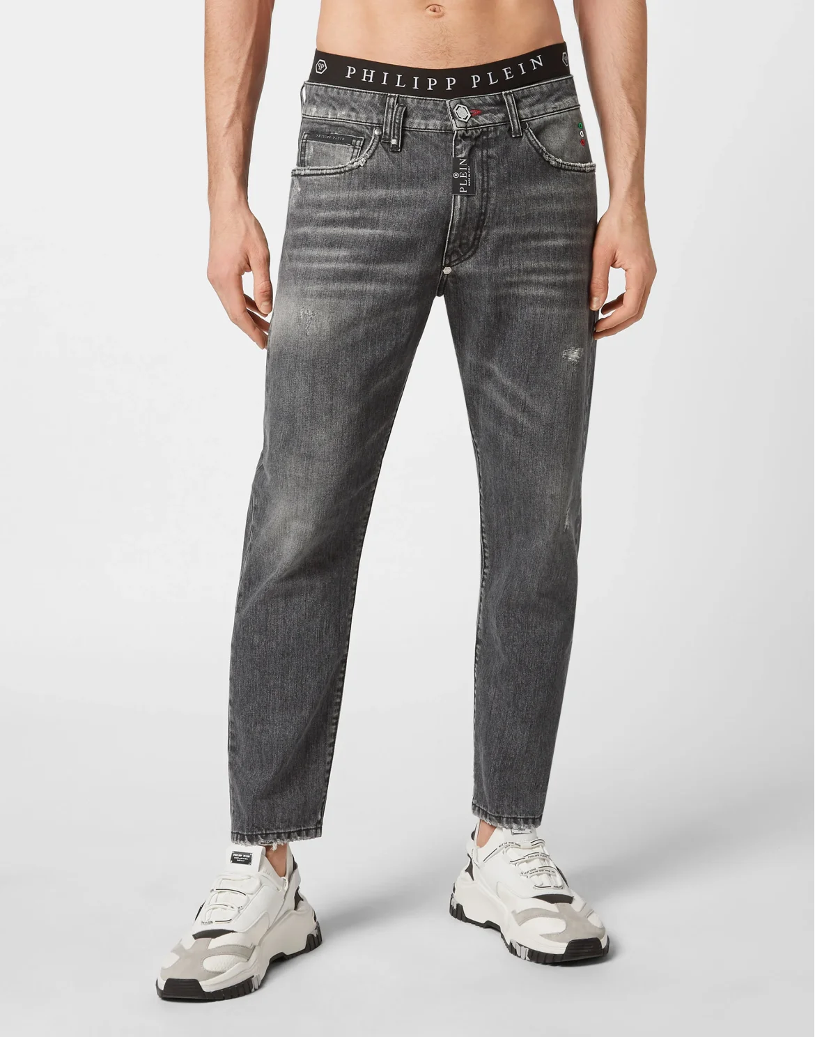 Denim Trousers Detroit Fit, цвет: Серый