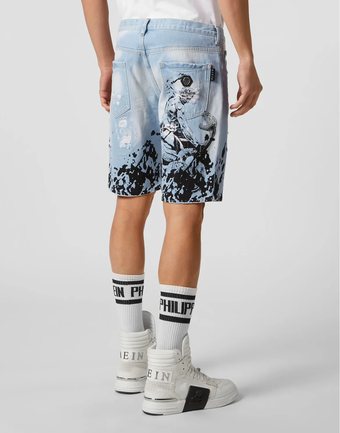 Denim Shorts Mikonos fit Tattoo, цвет: Голубой