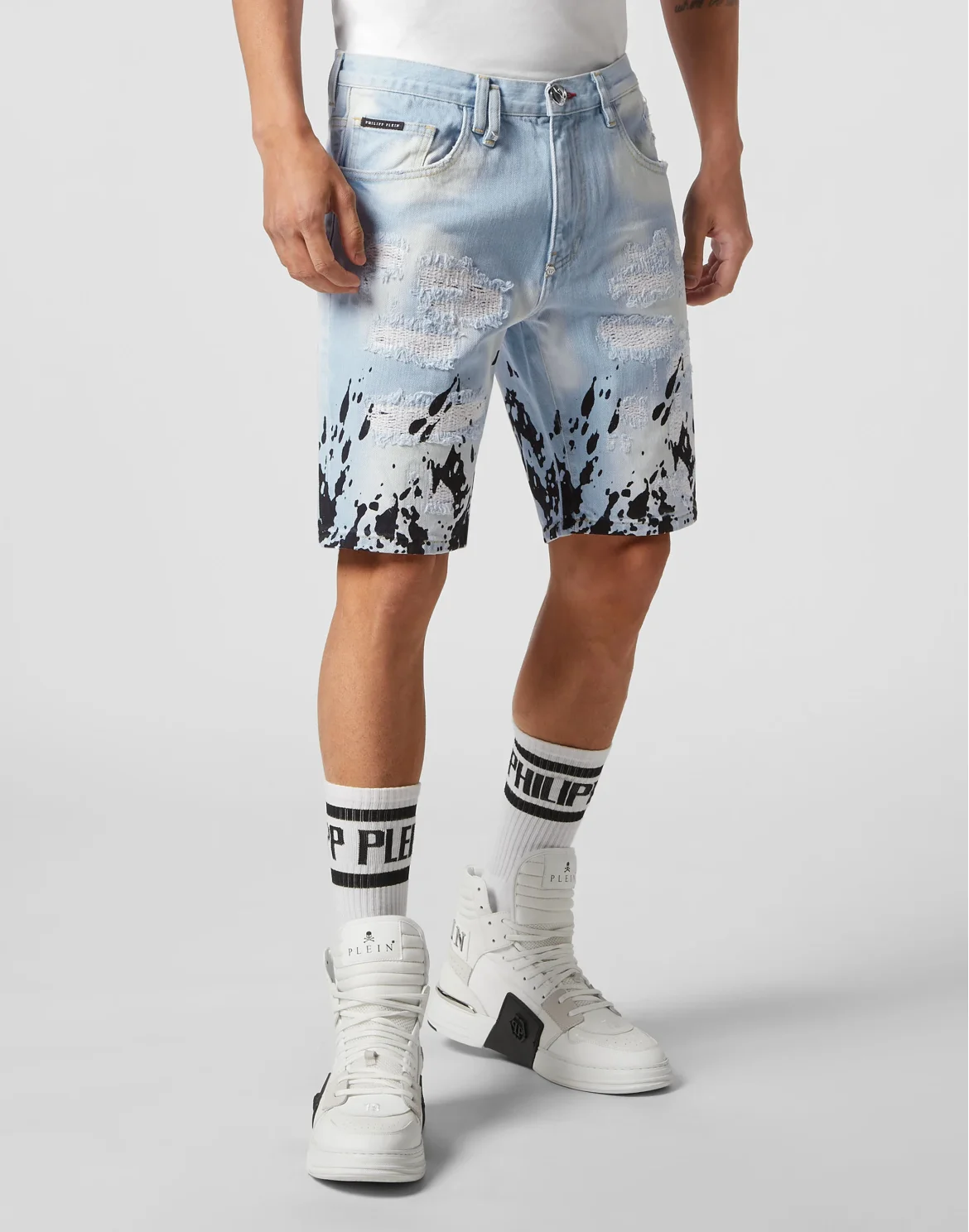 Denim Shorts Mikonos fit Tattoo, цвет: Голубой