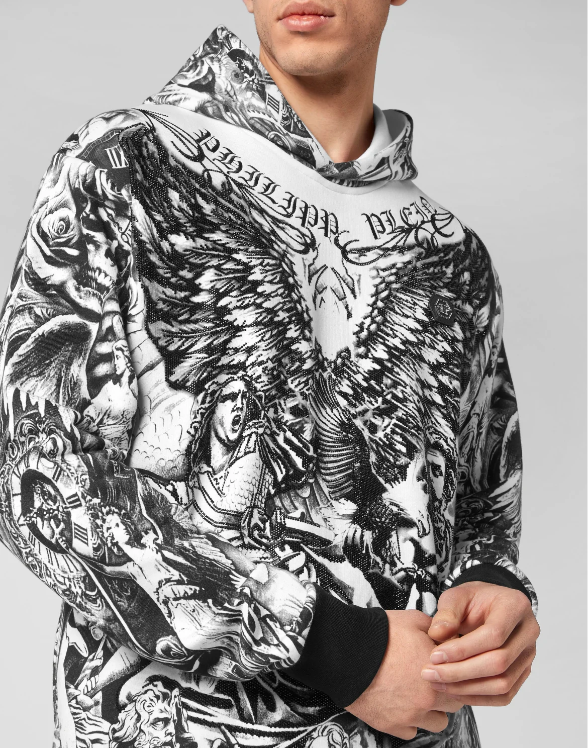 Hoodie sweatshirt Tattoo, цвет: Белый