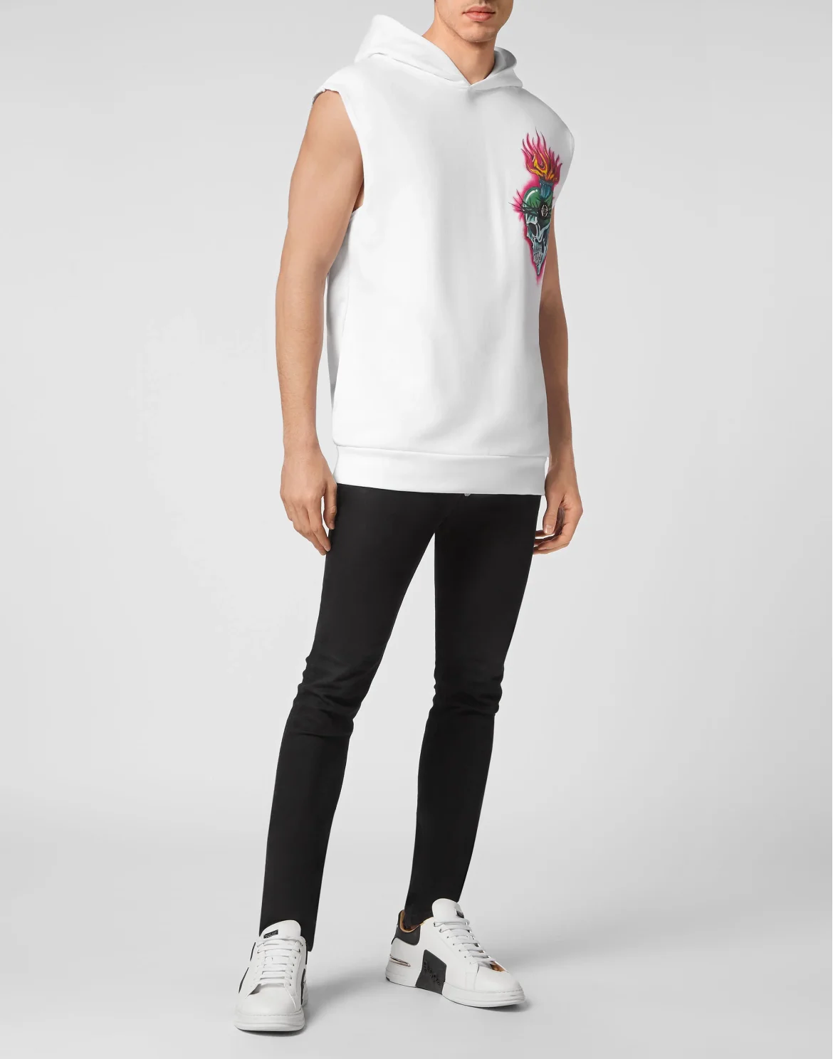 Sleeveless Hoddie, цвет: Белый