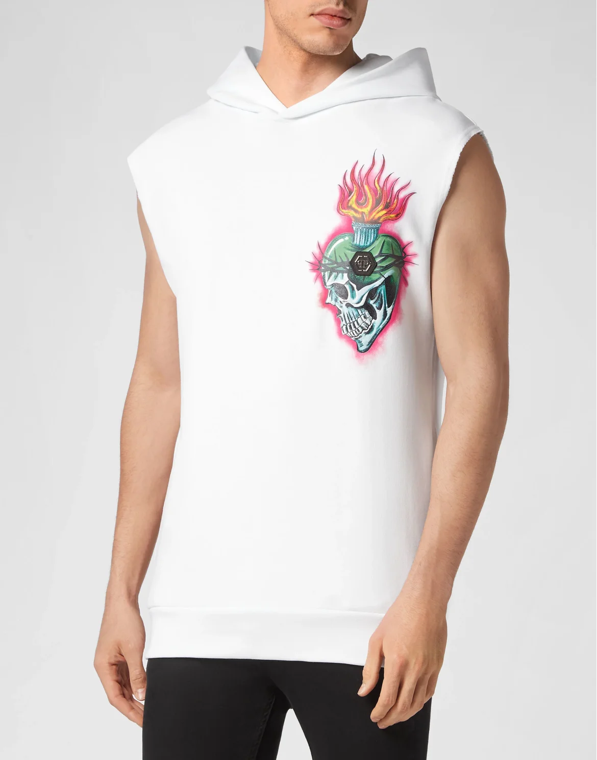 Sleeveless Hoddie, цвет: Белый