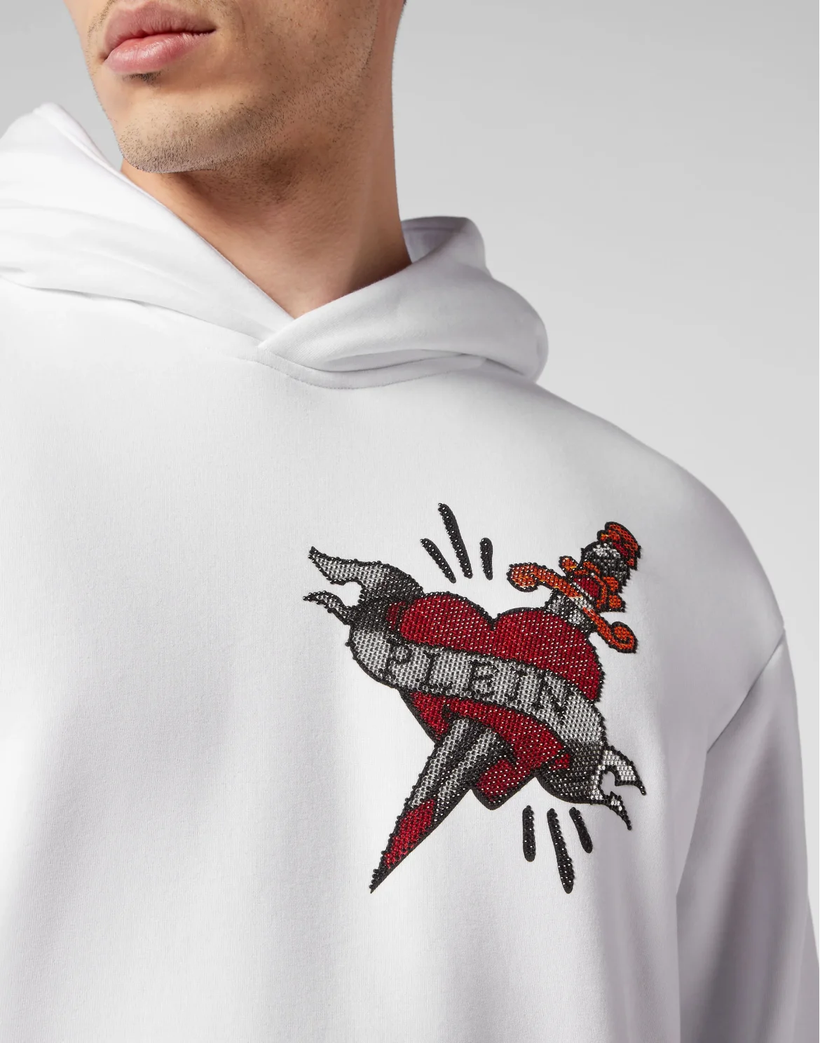 Hoodie sweatshirt Love, цвет: Белый