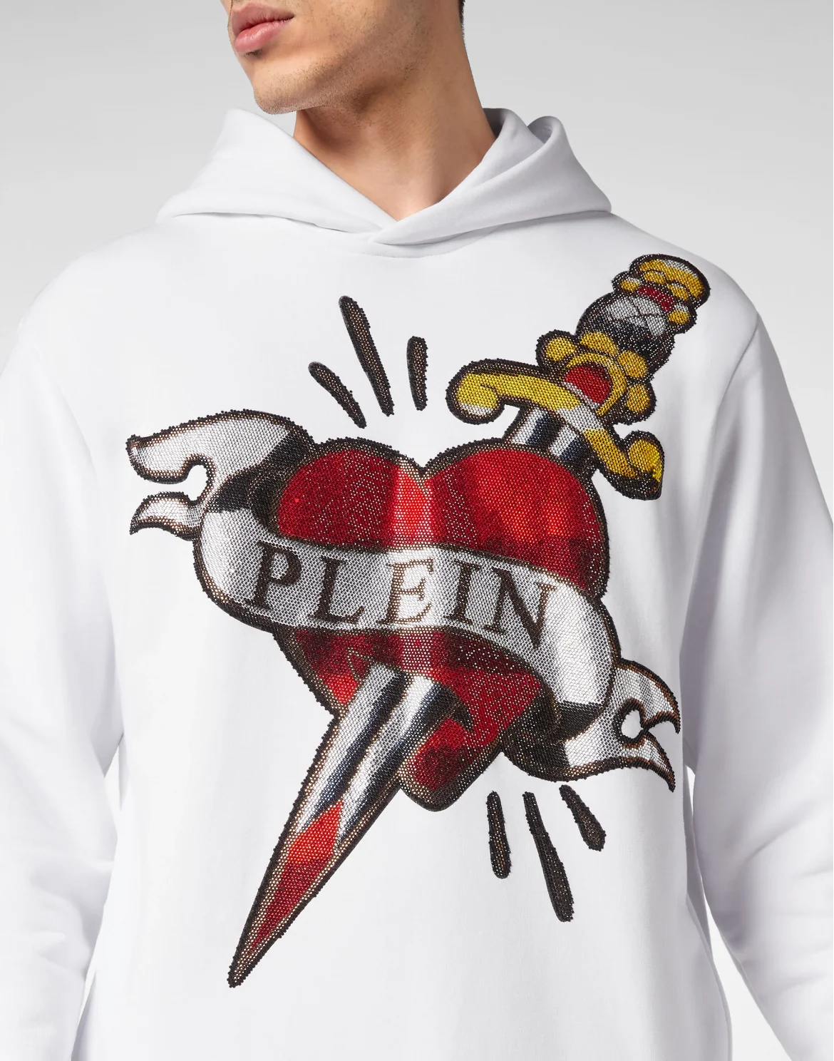 Hoodie sweatshirt Love, цвет: Белый