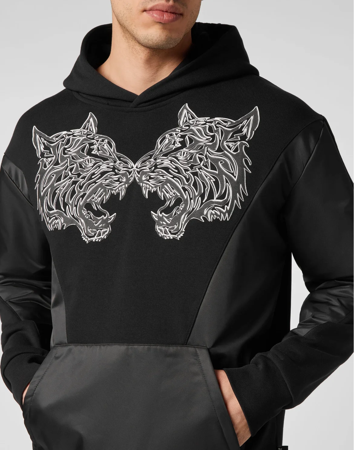Hoodie Sweatshirt Tiger, цвет: Черный