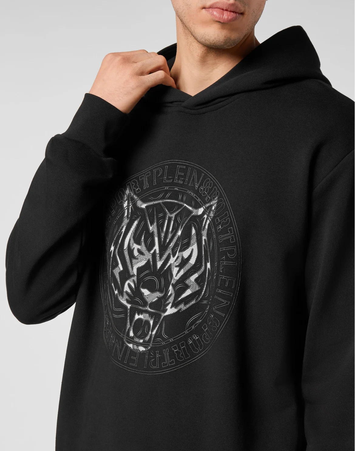 Hoodie Sweatshirt Tiger, цвет: Черный