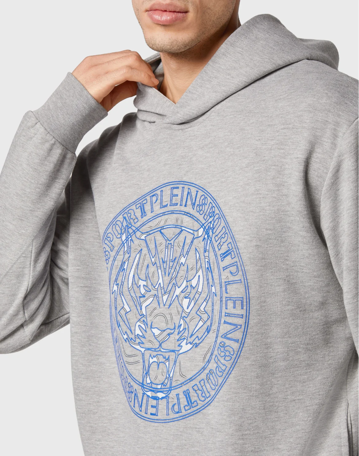 Hoodie Sweatshirt Tiger, цвет: Серый