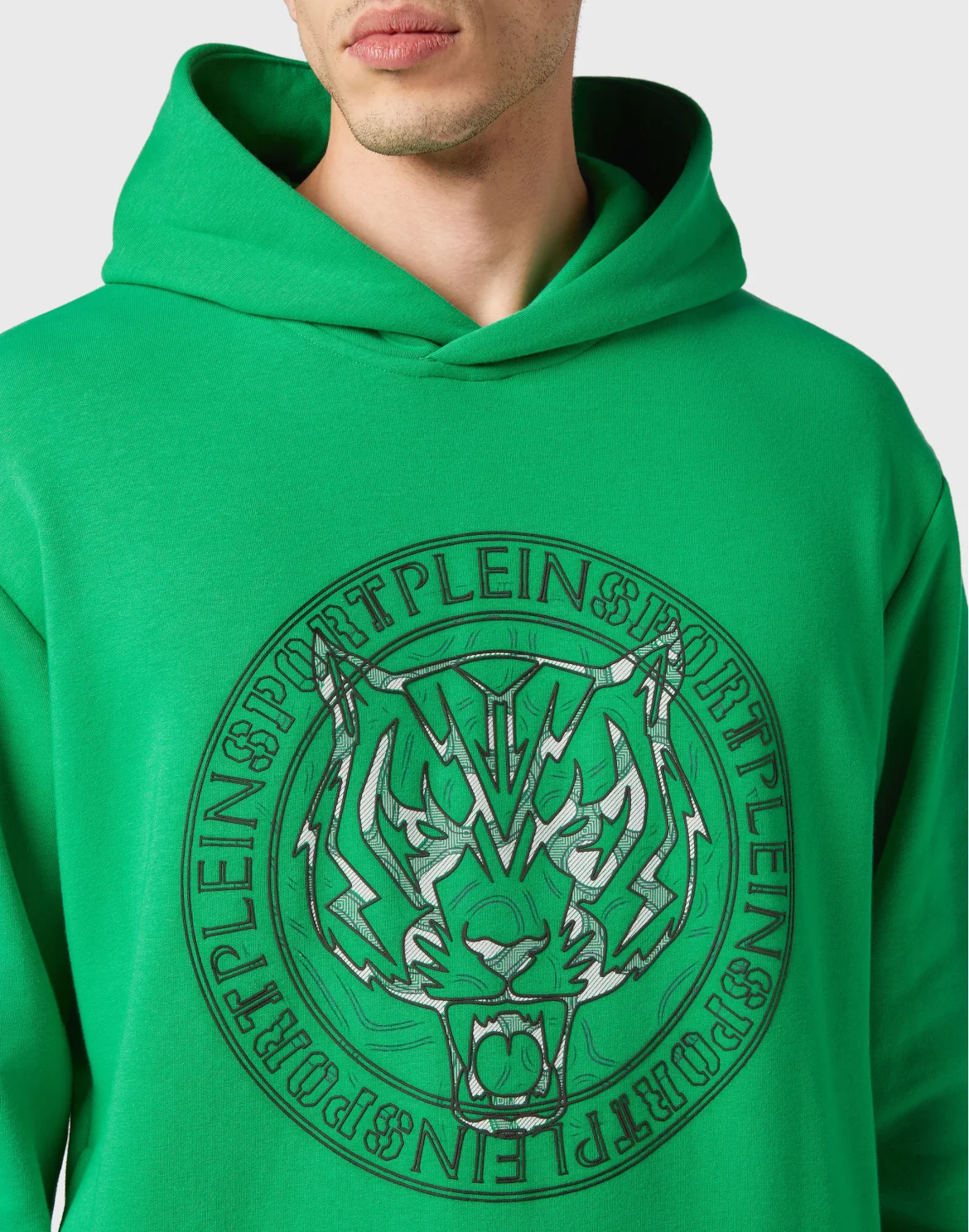 Hoodie Sweatshirt Tiger, цвет: Зеленый