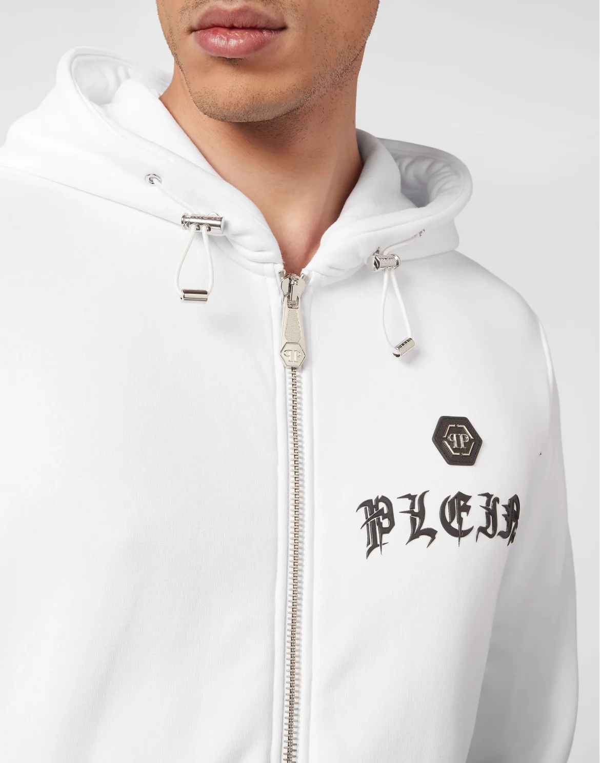 Jogging Tracksuit: Hoodie/Trousers Gothic Plein, цвет: Белый
