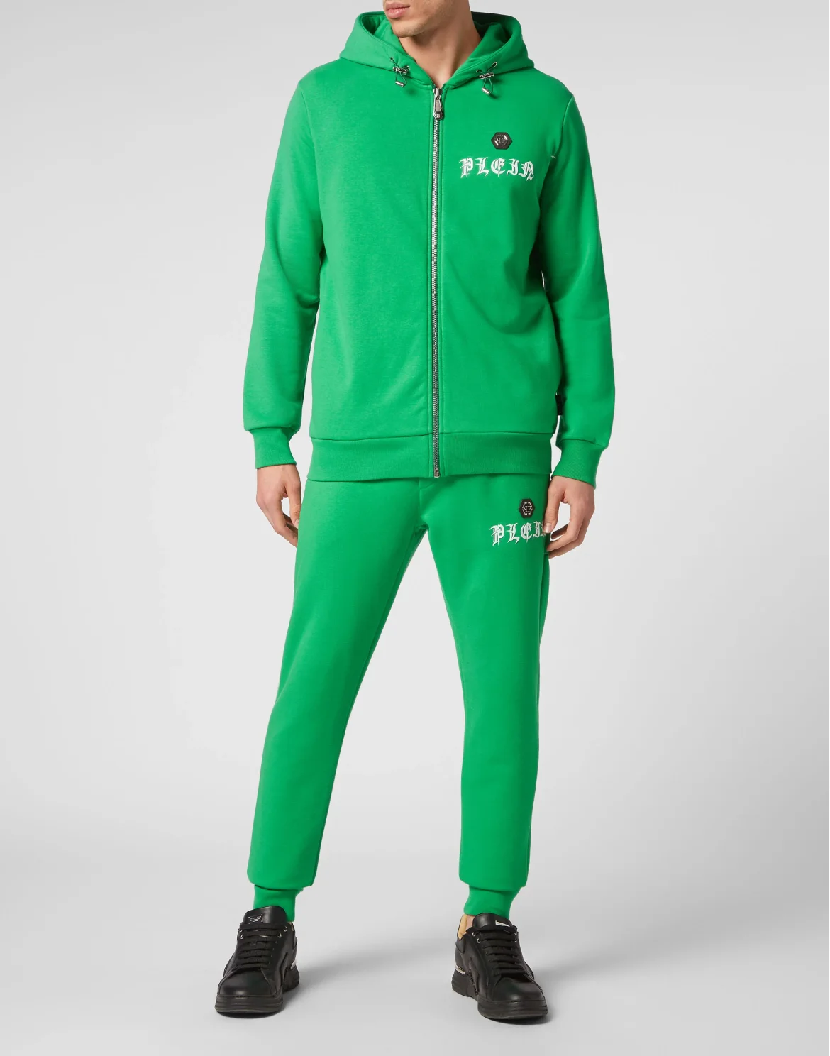 Jogging Tracksuit: Hoodie/Trousers Gothic Plein, цвет: Зеленый