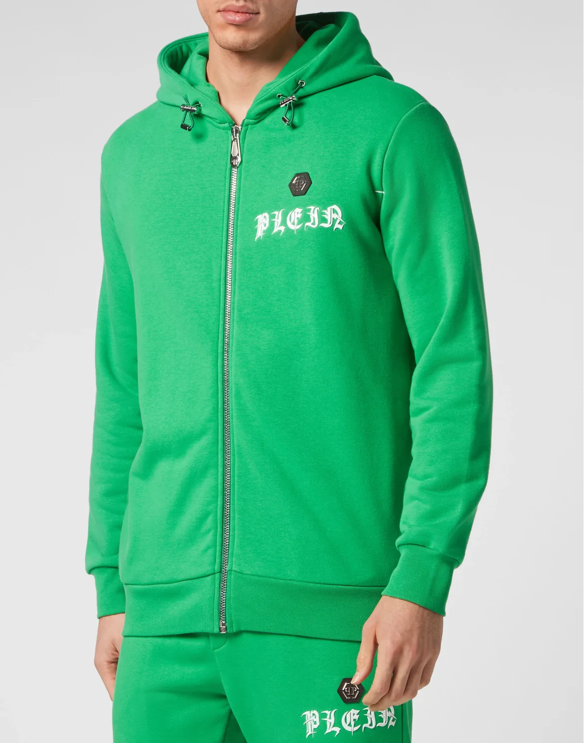 Jogging Tracksuit: Hoodie/Trousers Gothic Plein, цвет: Зеленый