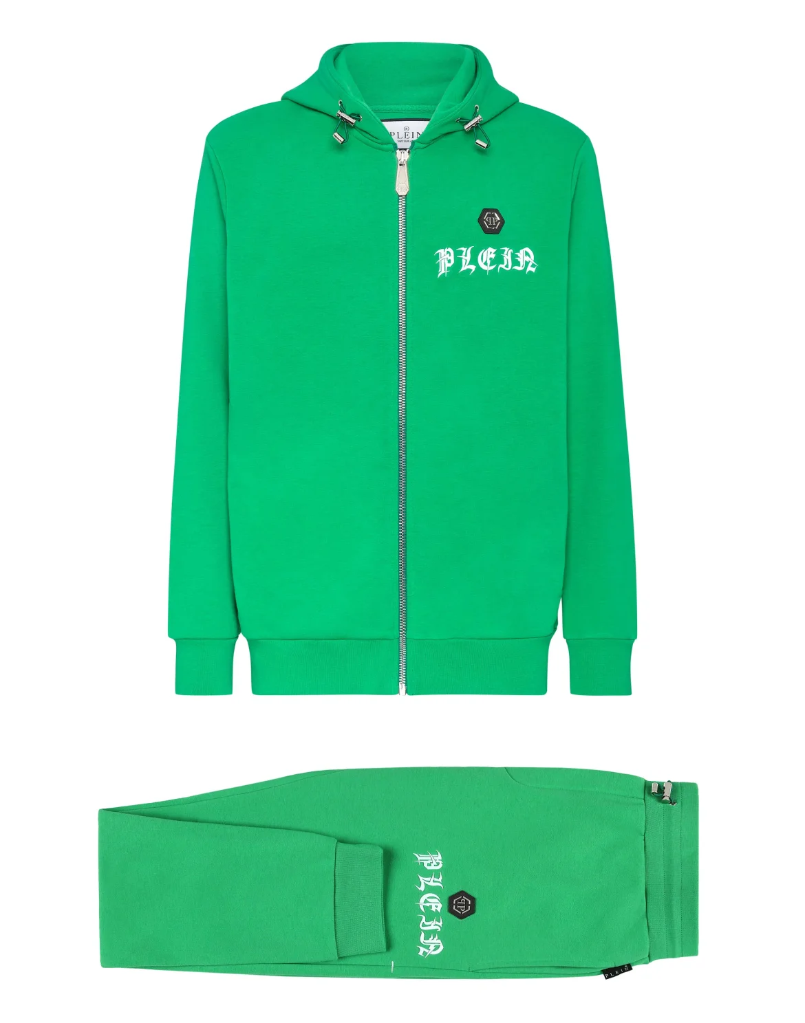 Jogging Tracksuit: Hoodie/Trousers Gothic Plein, цвет: Зеленый
