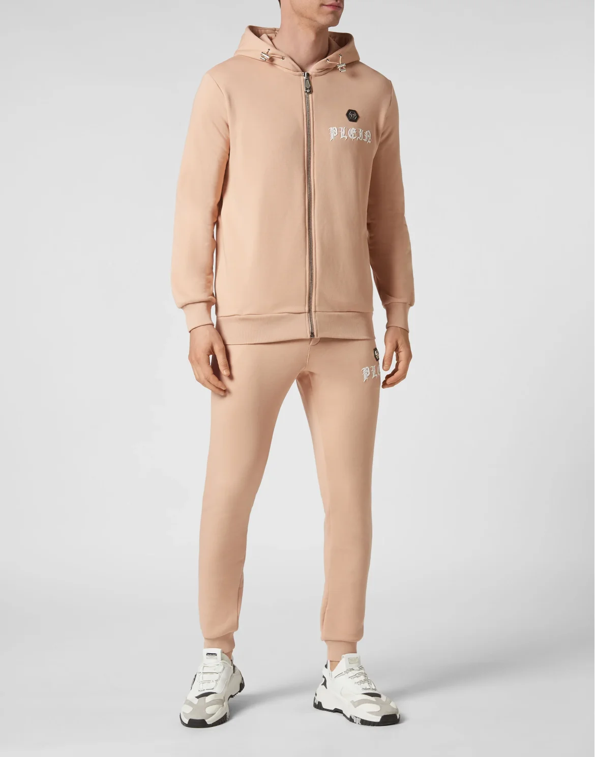 Jogging Tracksuit: Hoodie/Trousers Gothic Plein, цвет: Бежевый