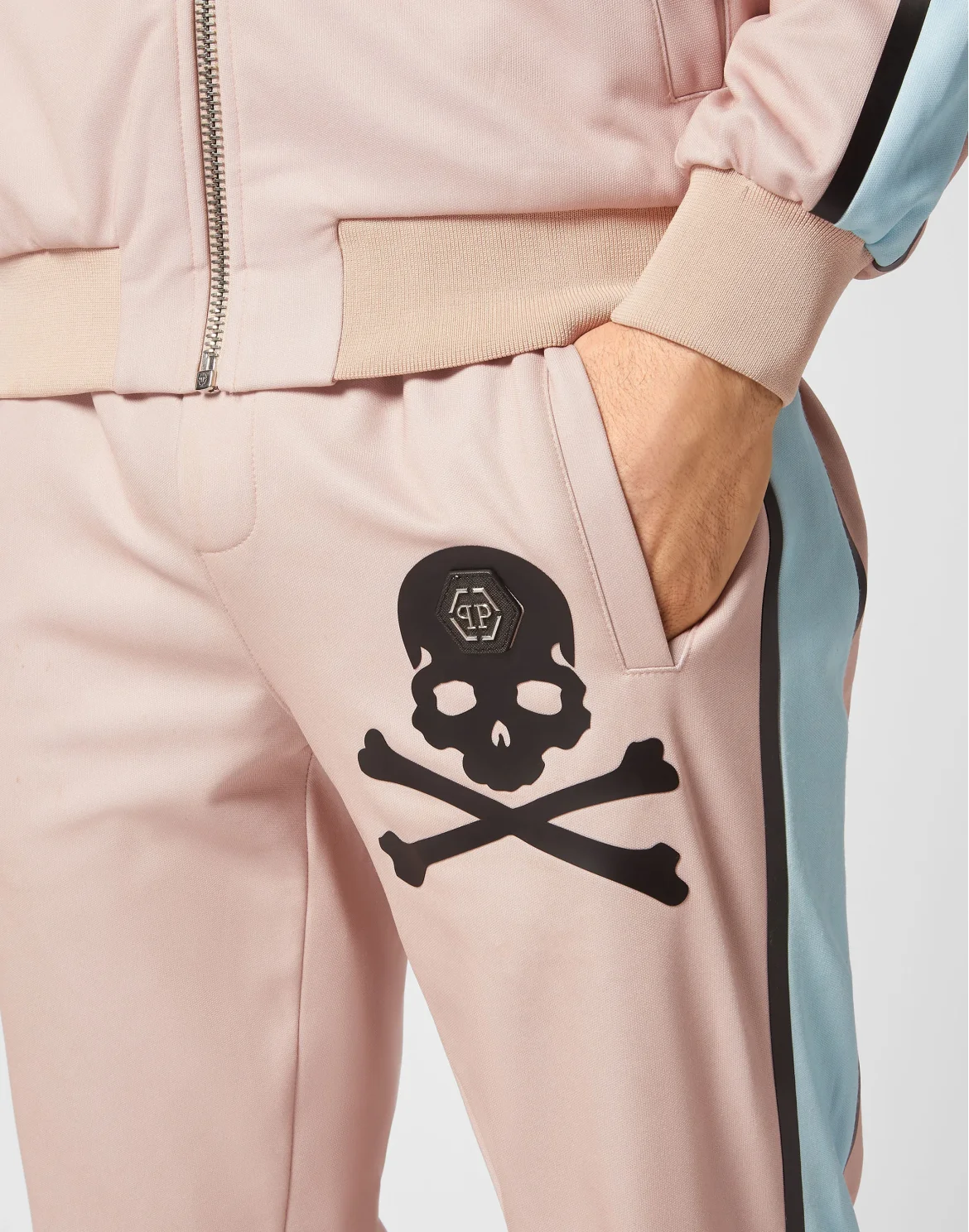 Jogging Tracksuit: Top/Trousers Skull&Bones, цвет: Бежевый