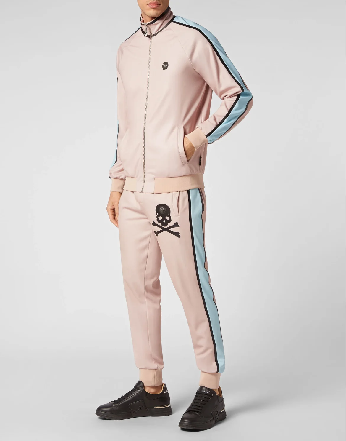 Jogging Tracksuit: Top/Trousers Skull&Bones, цвет: Бежевый