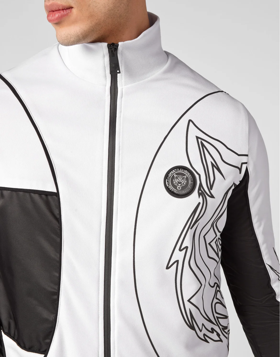Jogging Tracksuit:Top/Trousers Tiger, цвет: Белый