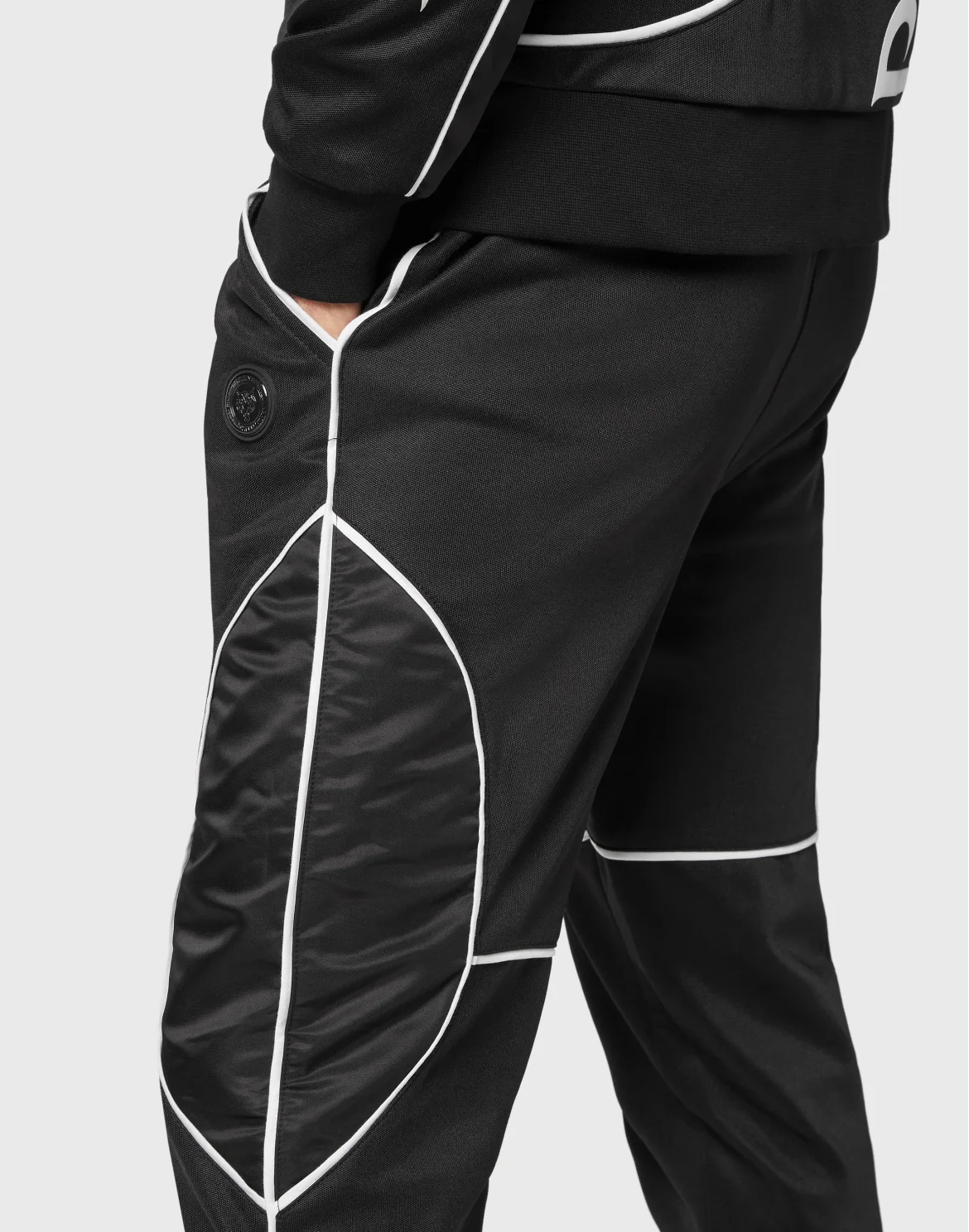 Jogging Tracksuit:Top/Trousers Tiger, цвет: Черный