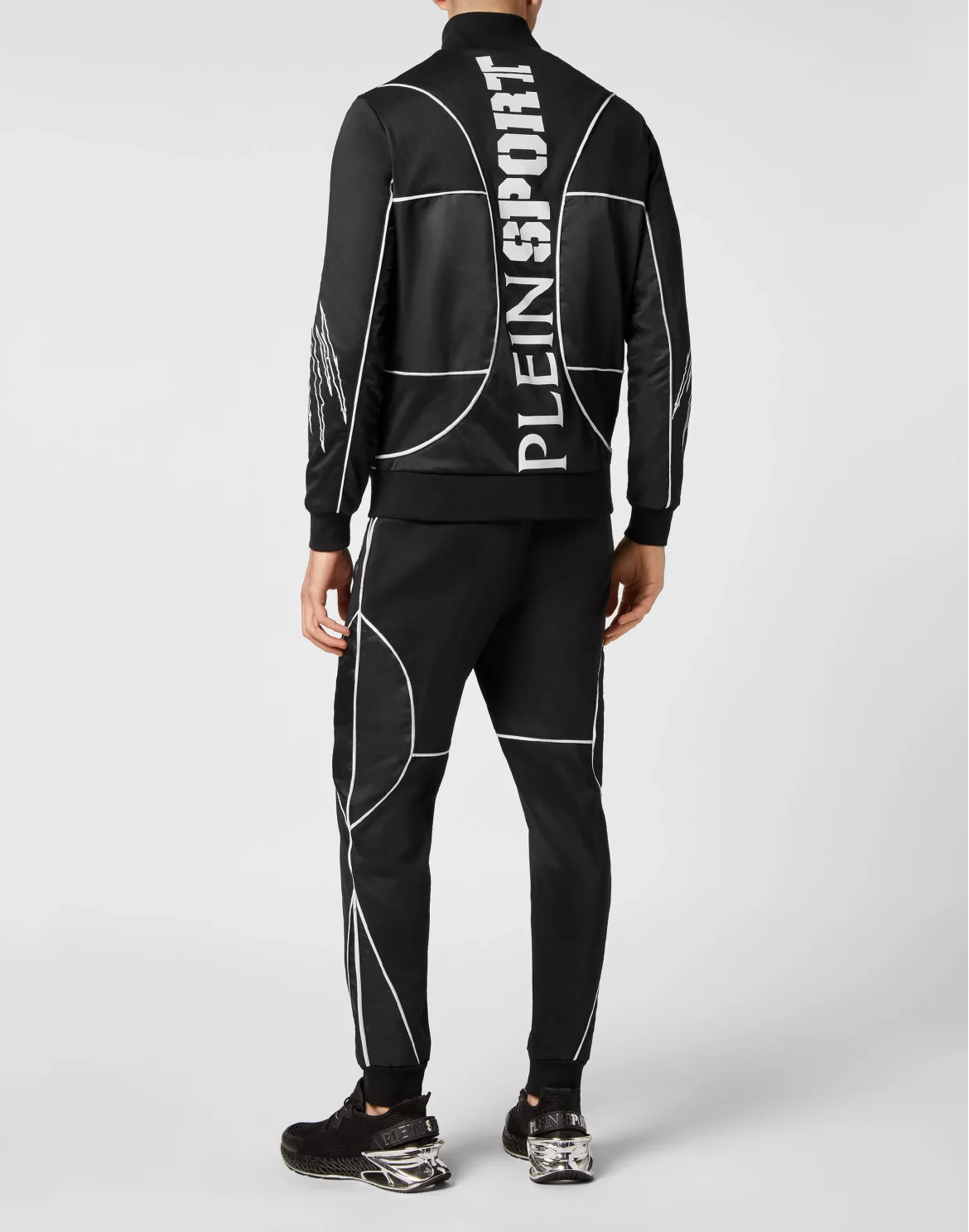 Jogging Tracksuit:Top/Trousers Tiger, цвет: Черный