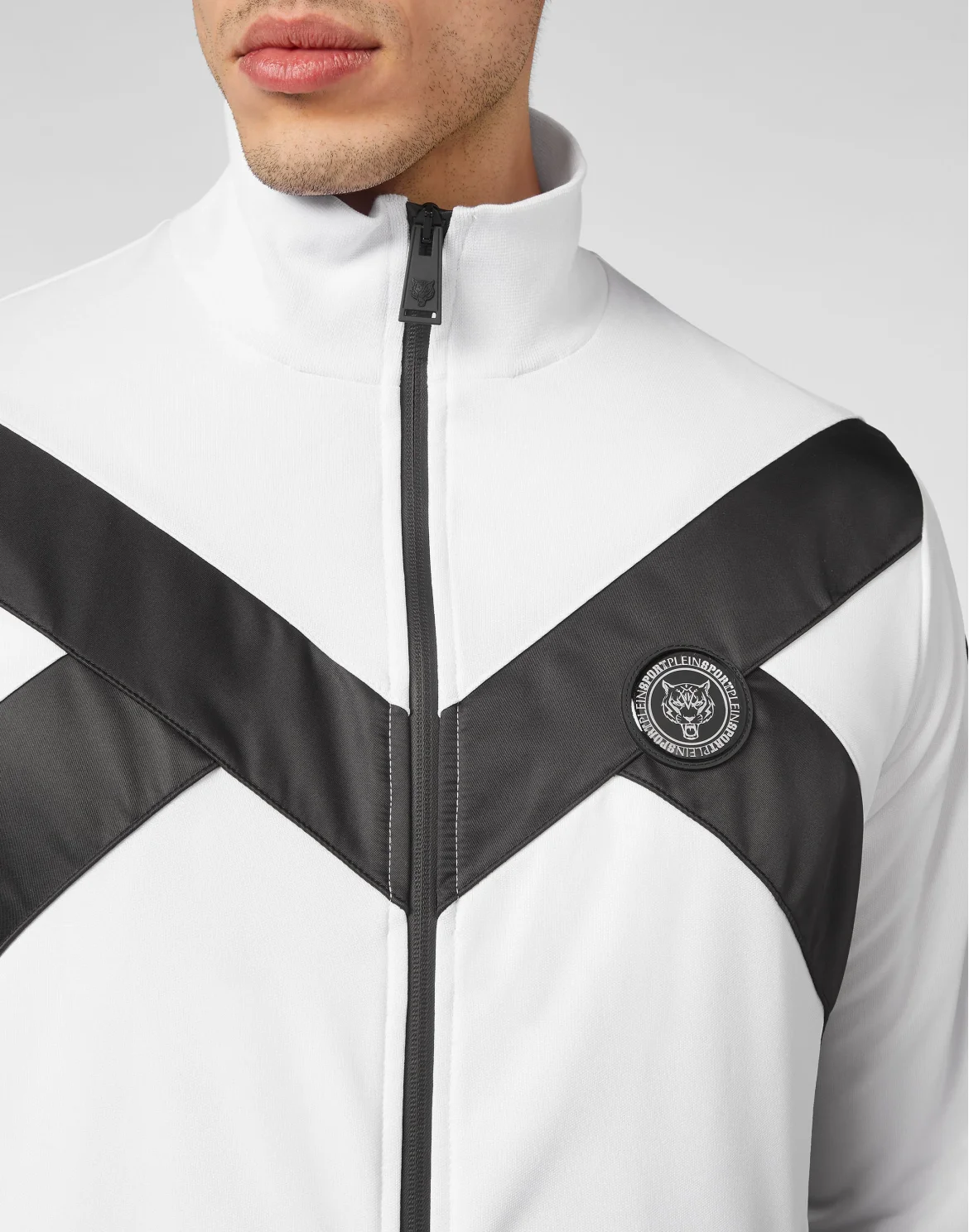 Jogging Tracksuit:Top/Trousers Tiger, цвет: Белый