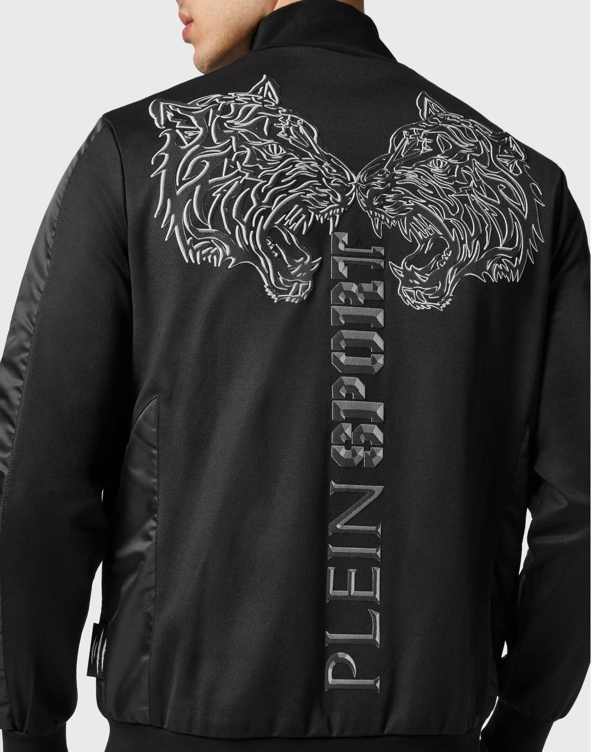 Jogging Tracksuit:Top/Trousers Tiger, цвет: Черный
