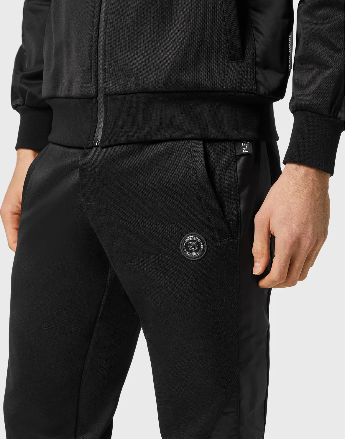 Jogging Tracksuit:Top/Trousers Tiger, цвет: Черный