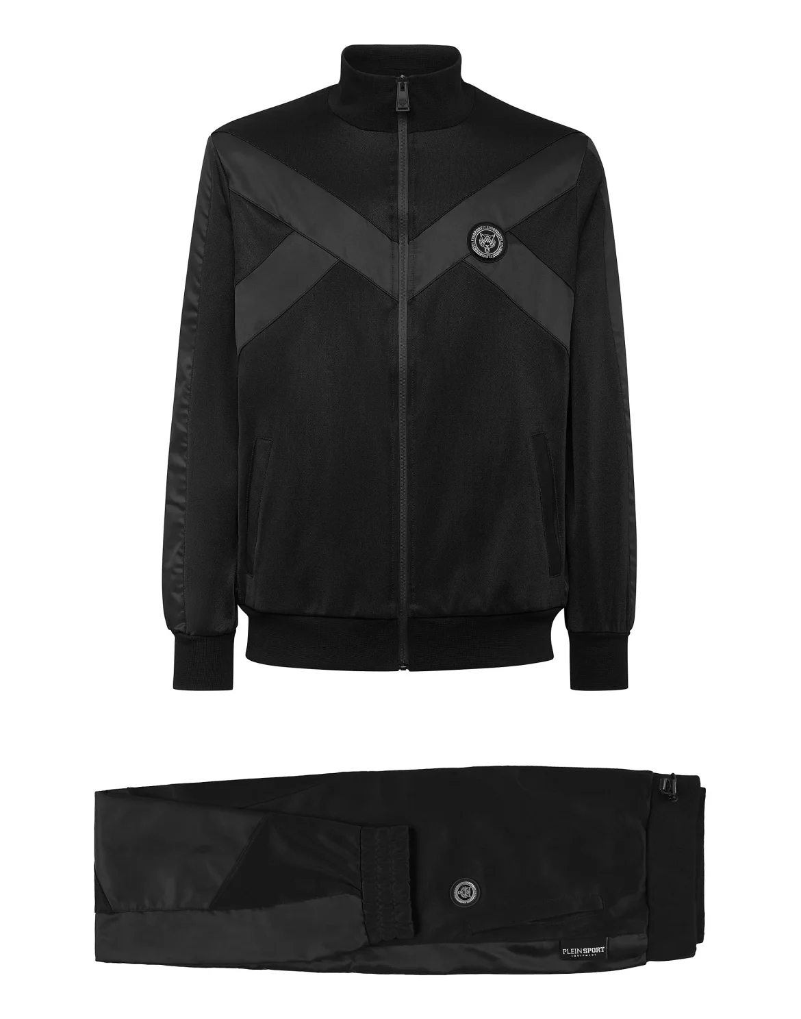 Jogging Tracksuit:Top/Trousers Tiger, цвет: Черный
