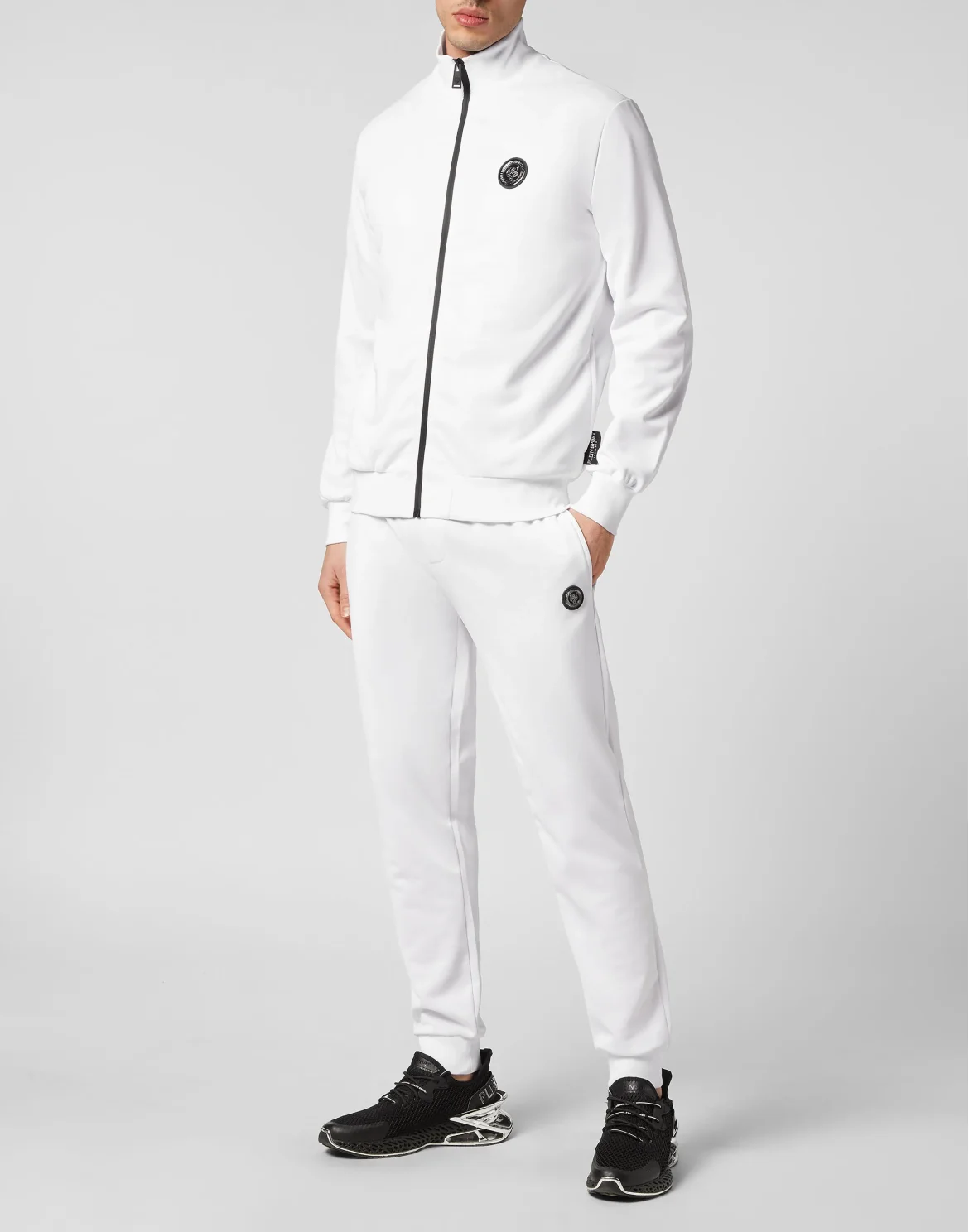 Jogging Tracksuit:Top/Trousers Tiger, цвет: Белый