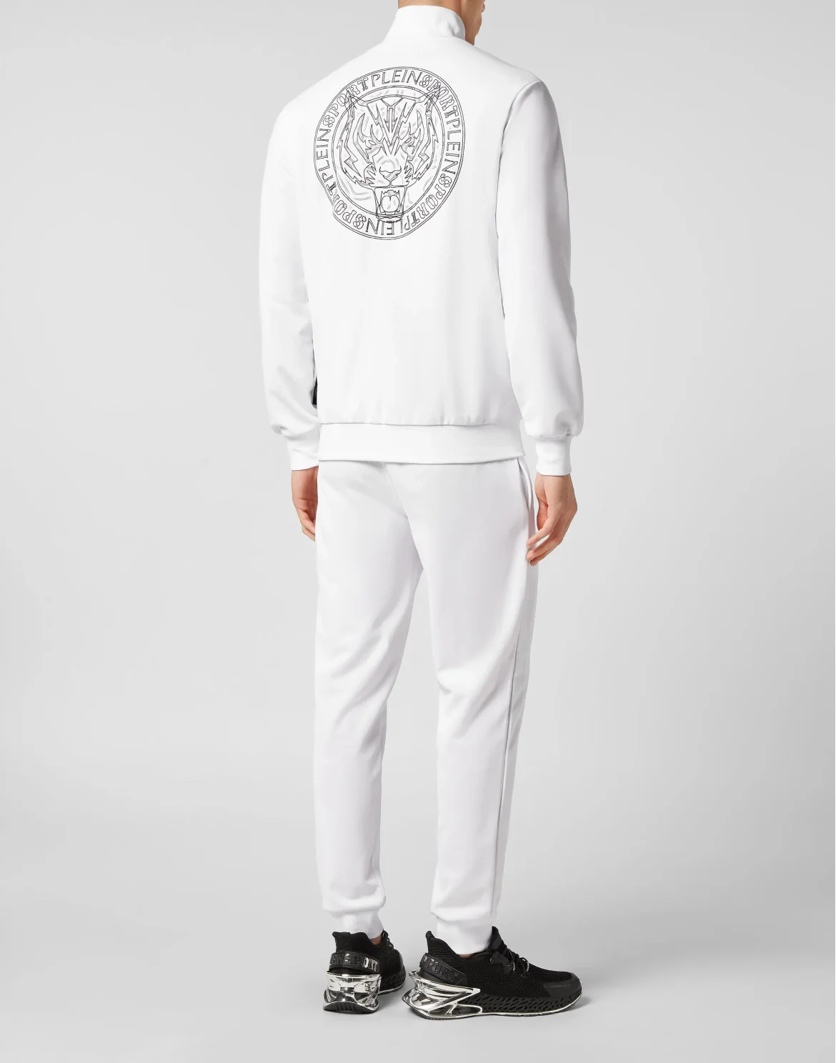 Jogging Tracksuit:Top/Trousers Tiger, цвет: Белый