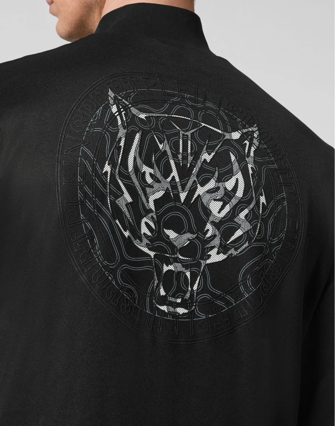 Jogging Tracksuit:Top/Trousers Tiger, цвет: Черный