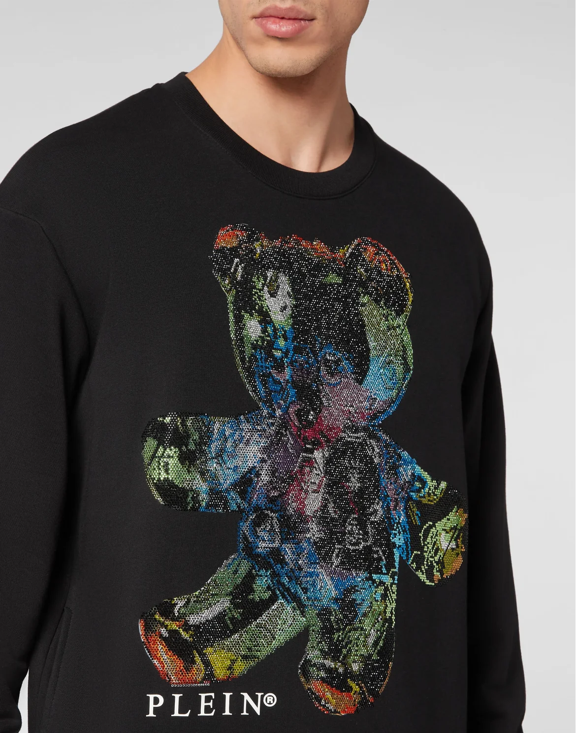 Sweatshirt LS Teddy Glass, цвет: Черный