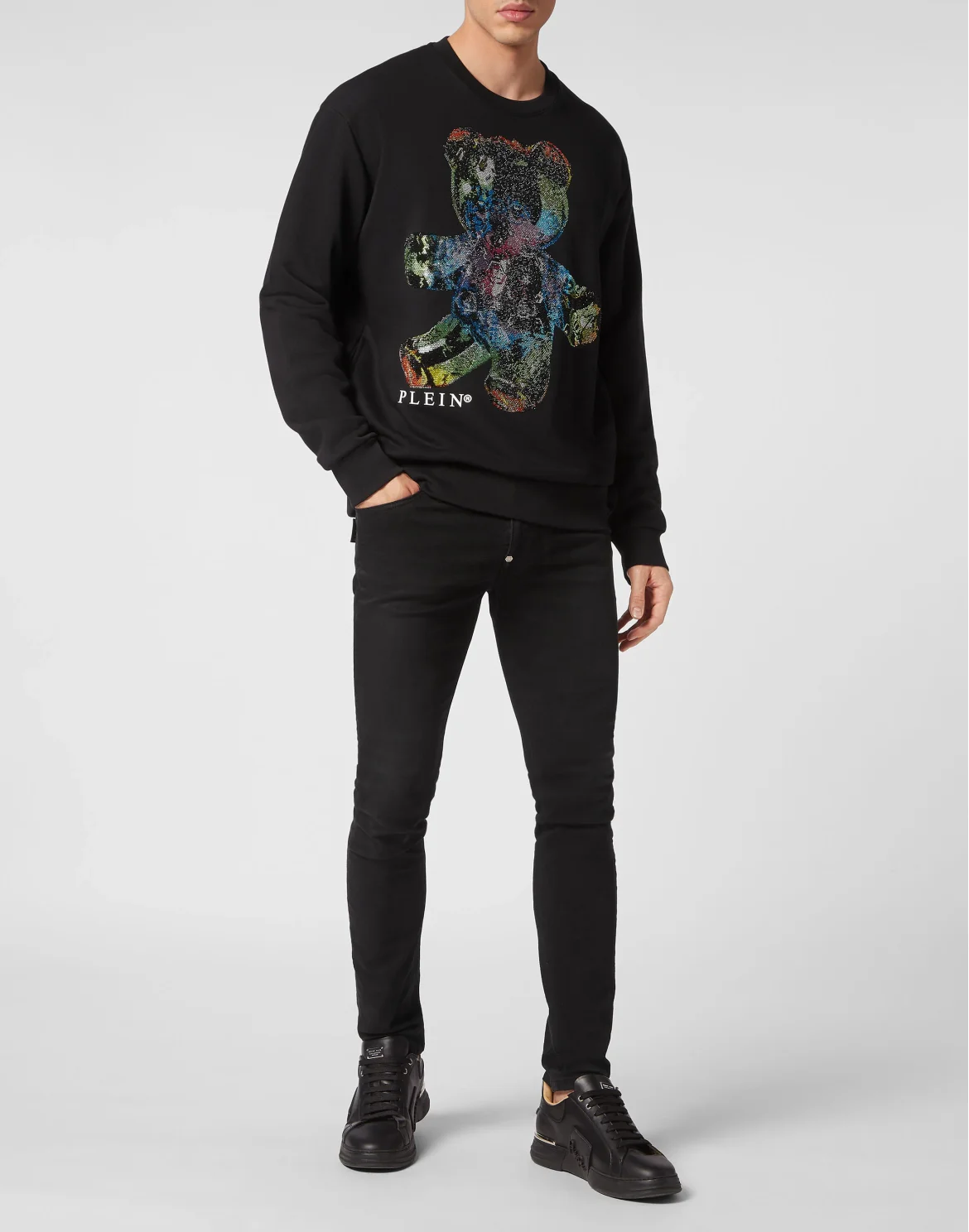 Sweatshirt LS Teddy Glass, цвет: Черный
