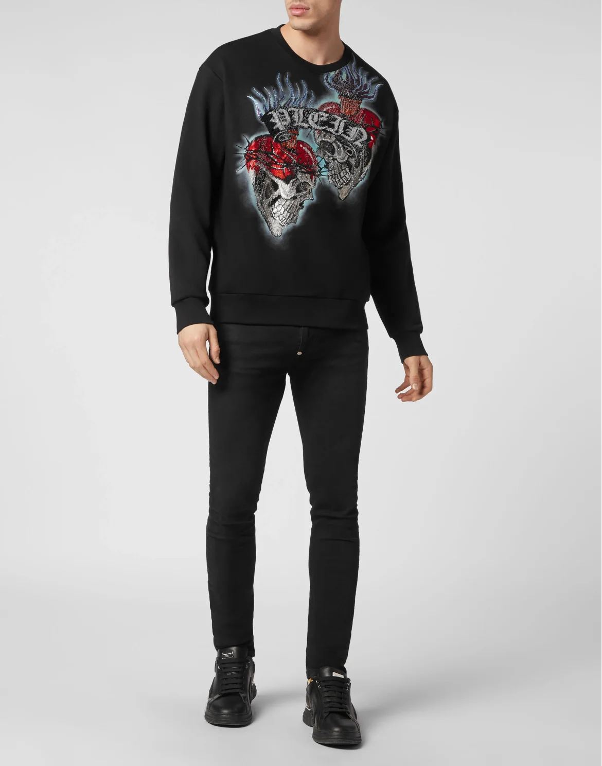 Sweatshirt LS Love Tattoo, цвет: Черный