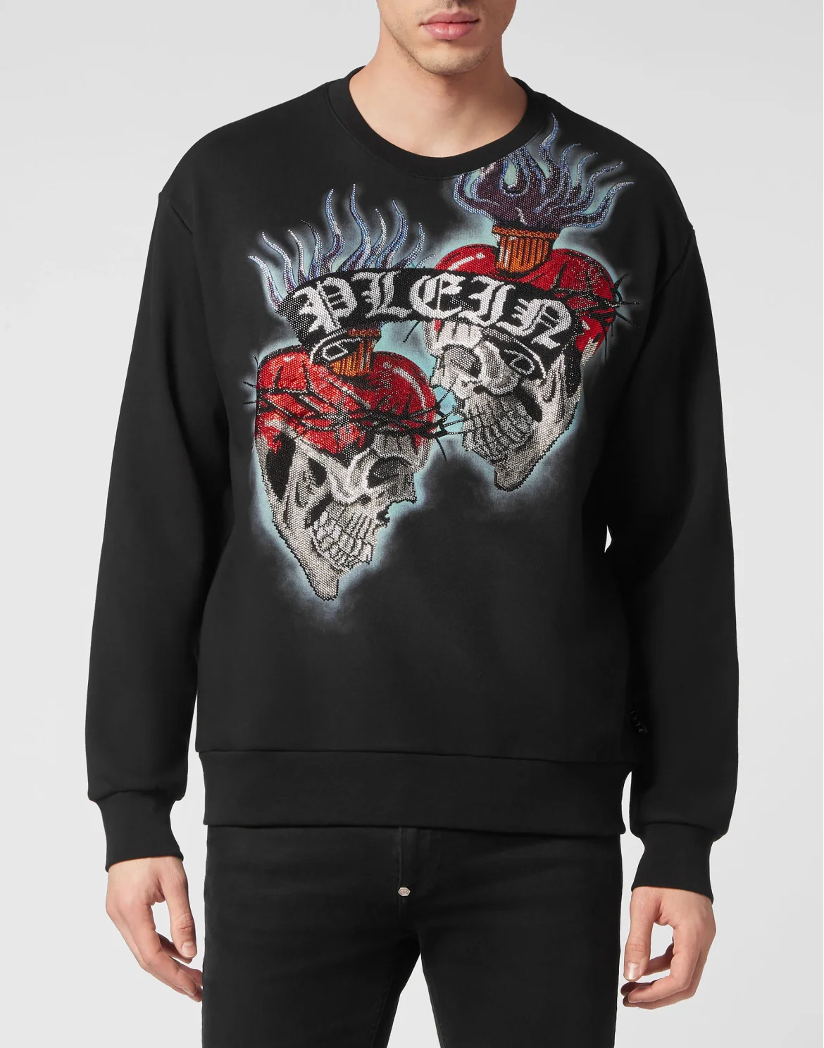 Sweatshirt LS Love Tattoo, цвет: Черный