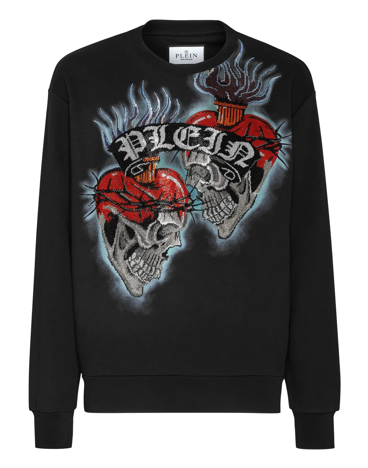 Sweatshirt LS Love Tattoo, цвет: Черный