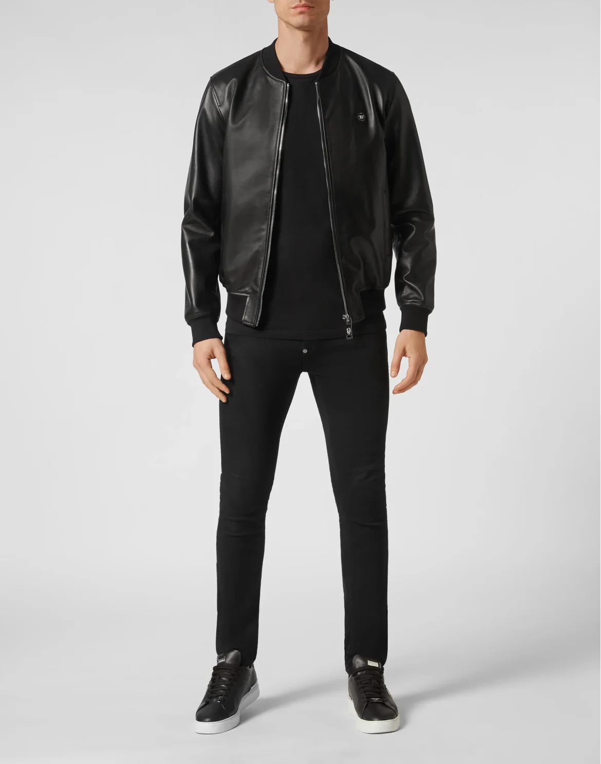 Leather Bomber Billy Jacket, цвет: Черный