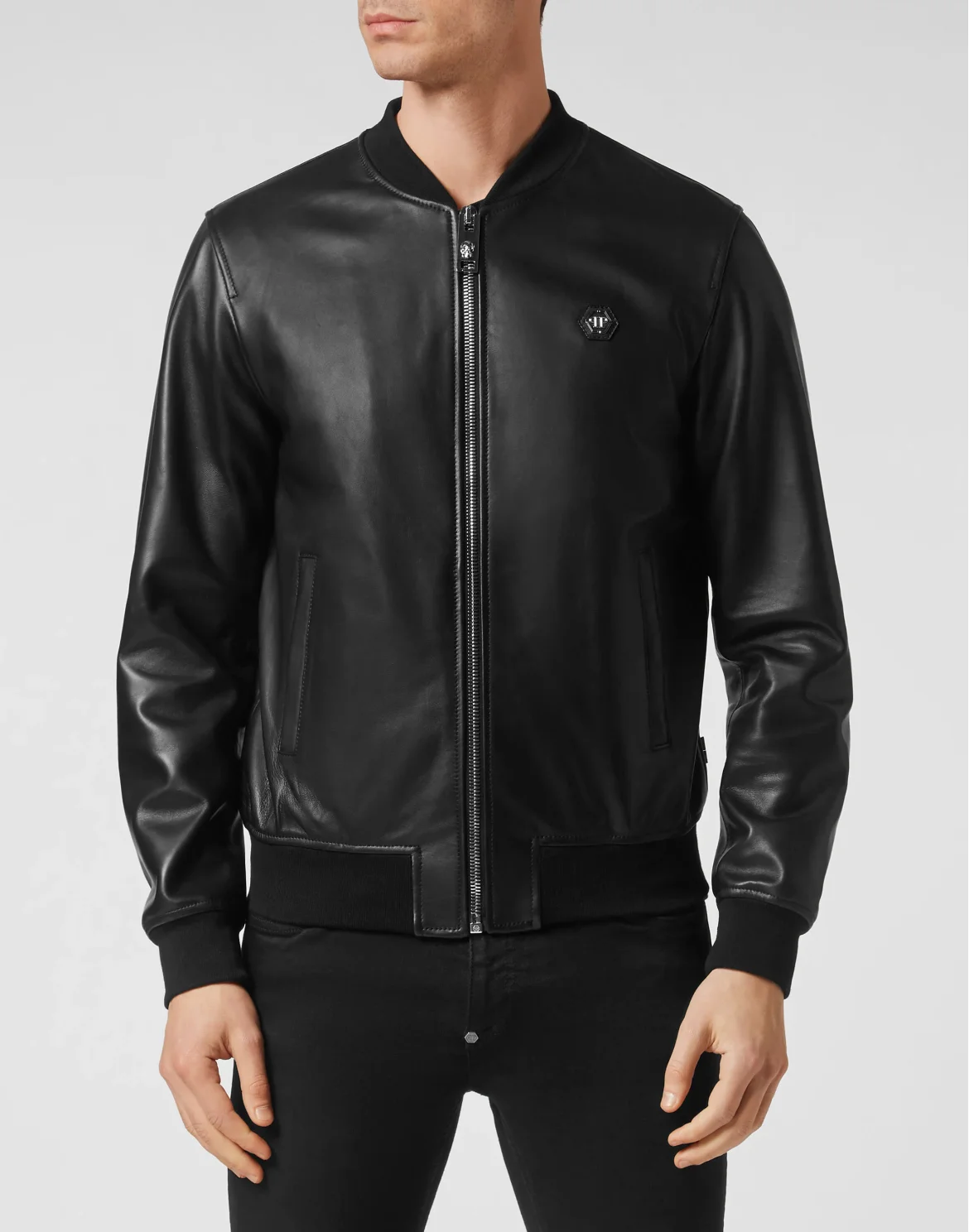 Leather Bomber Billy Jacket, цвет: Черный