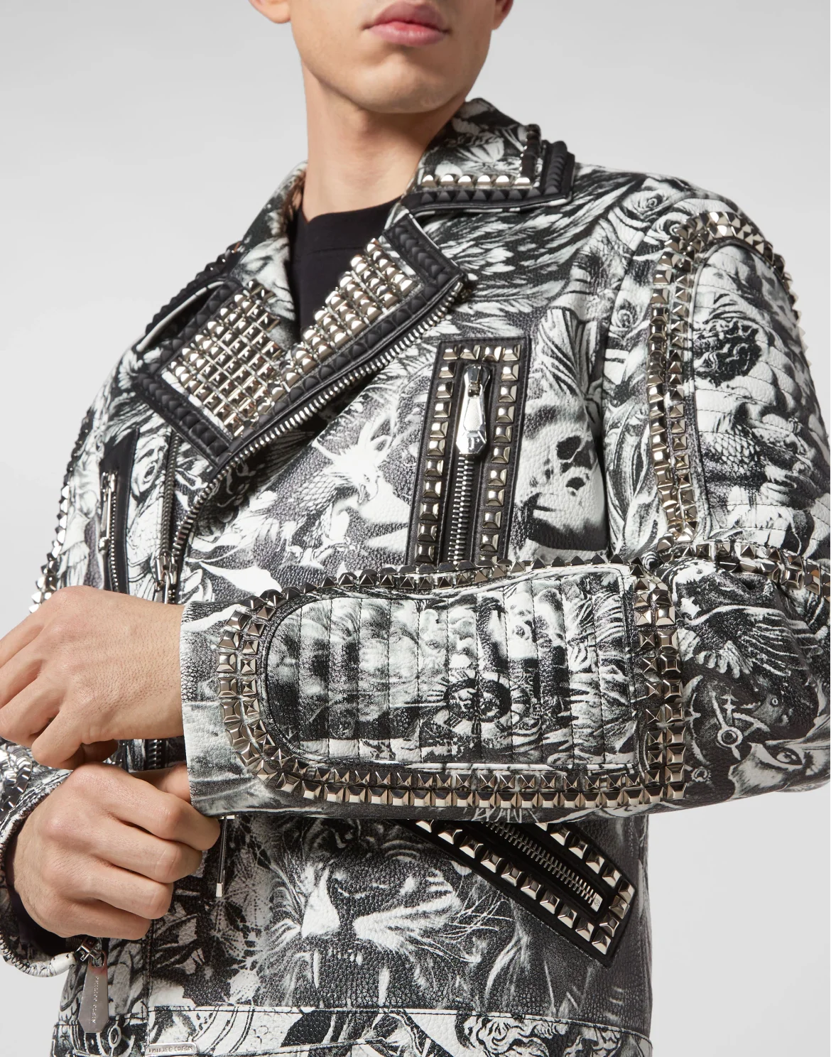 Vintage Leather Biker Tattoo, цвет: Белый