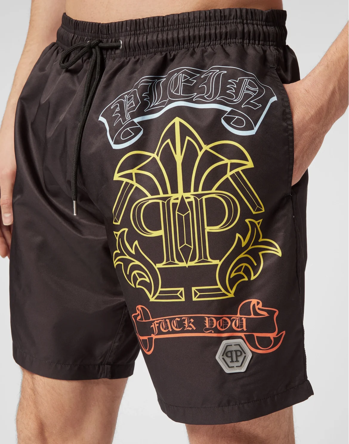 Swim-Trunks Gothic Banner, цвет: Черный