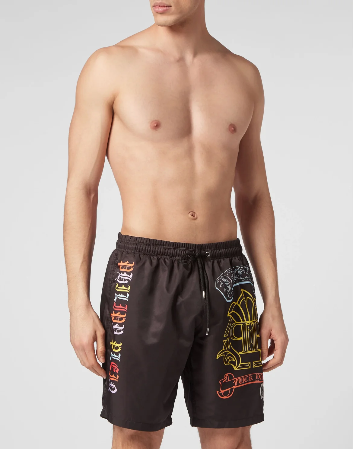 Swim-Trunks Gothic Banner, цвет: Черный