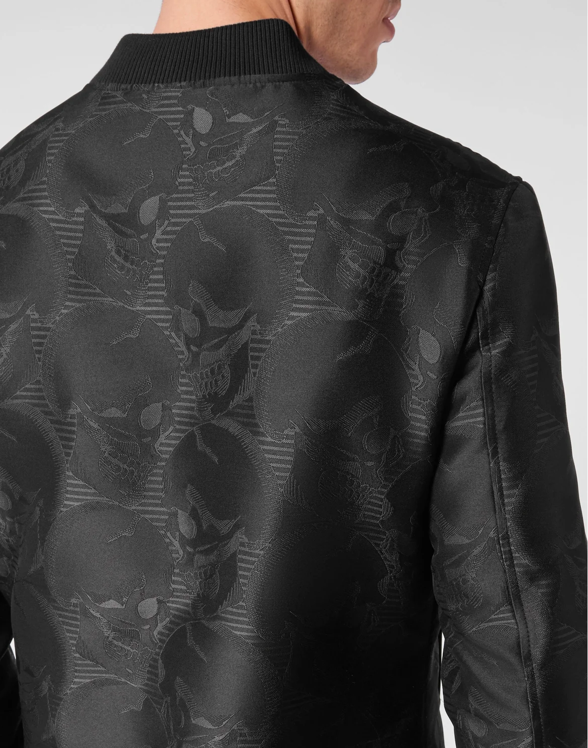 Jacquard Bomber Skull, цвет: Черный