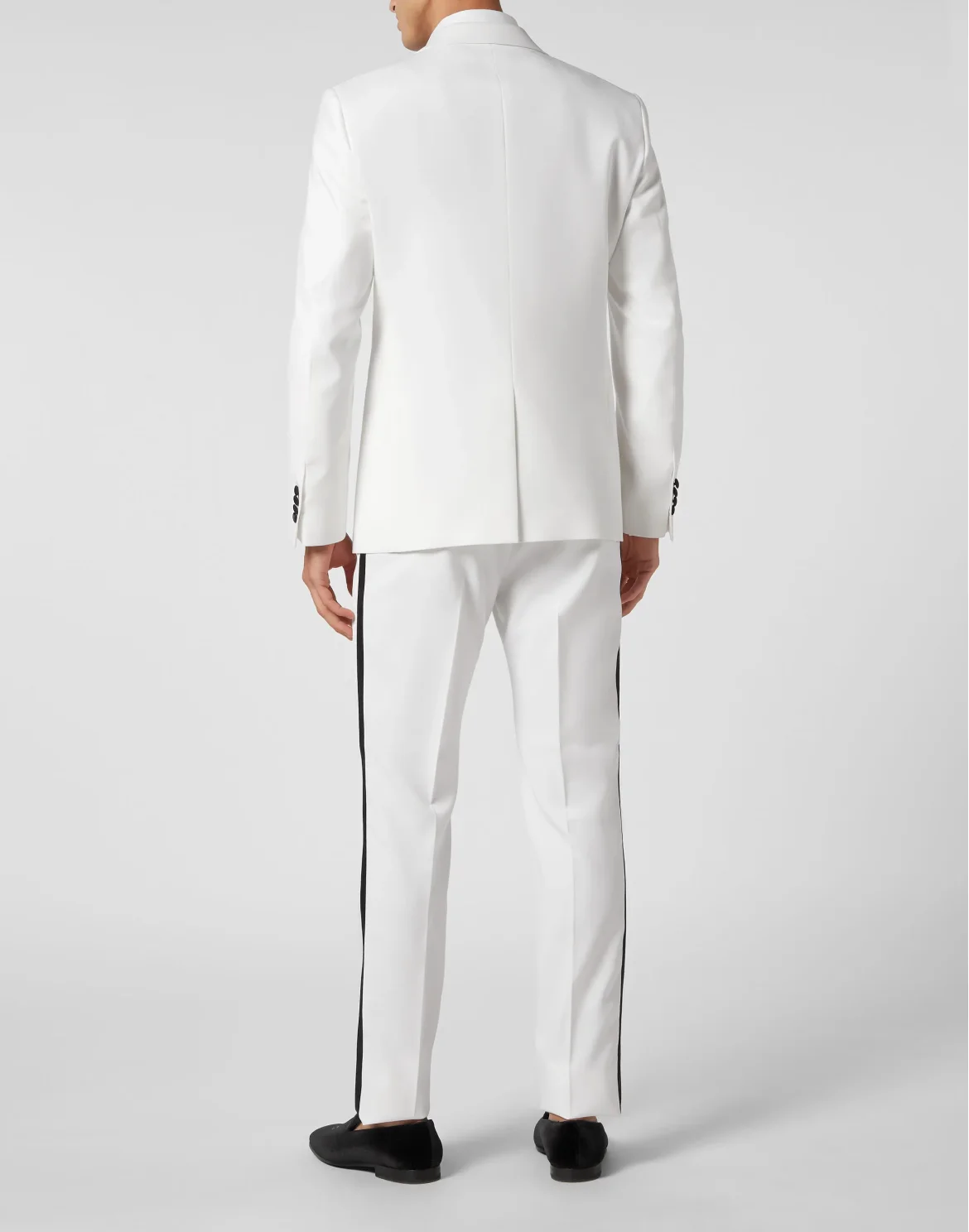 Wool & Satin Suit 2 pcs: Blazer / Trousers, цвет: Белый
