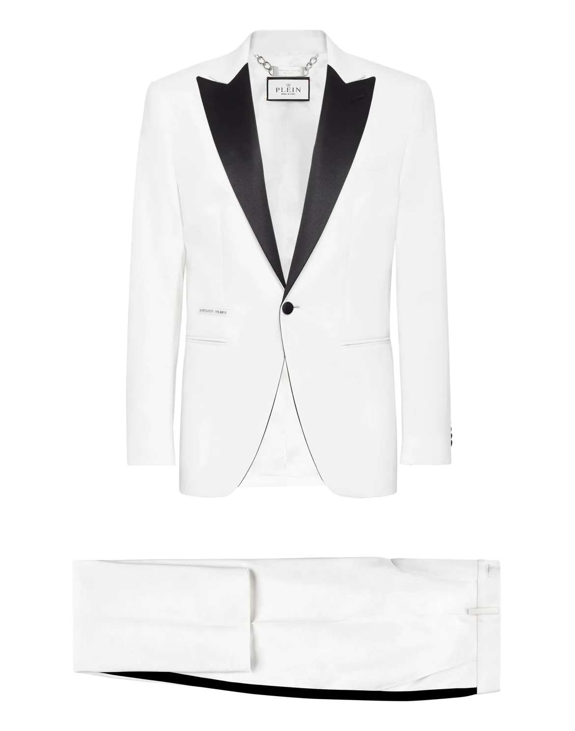 Wool & Satin Suit 2 pcs: Blazer / Trousers, цвет: Белый