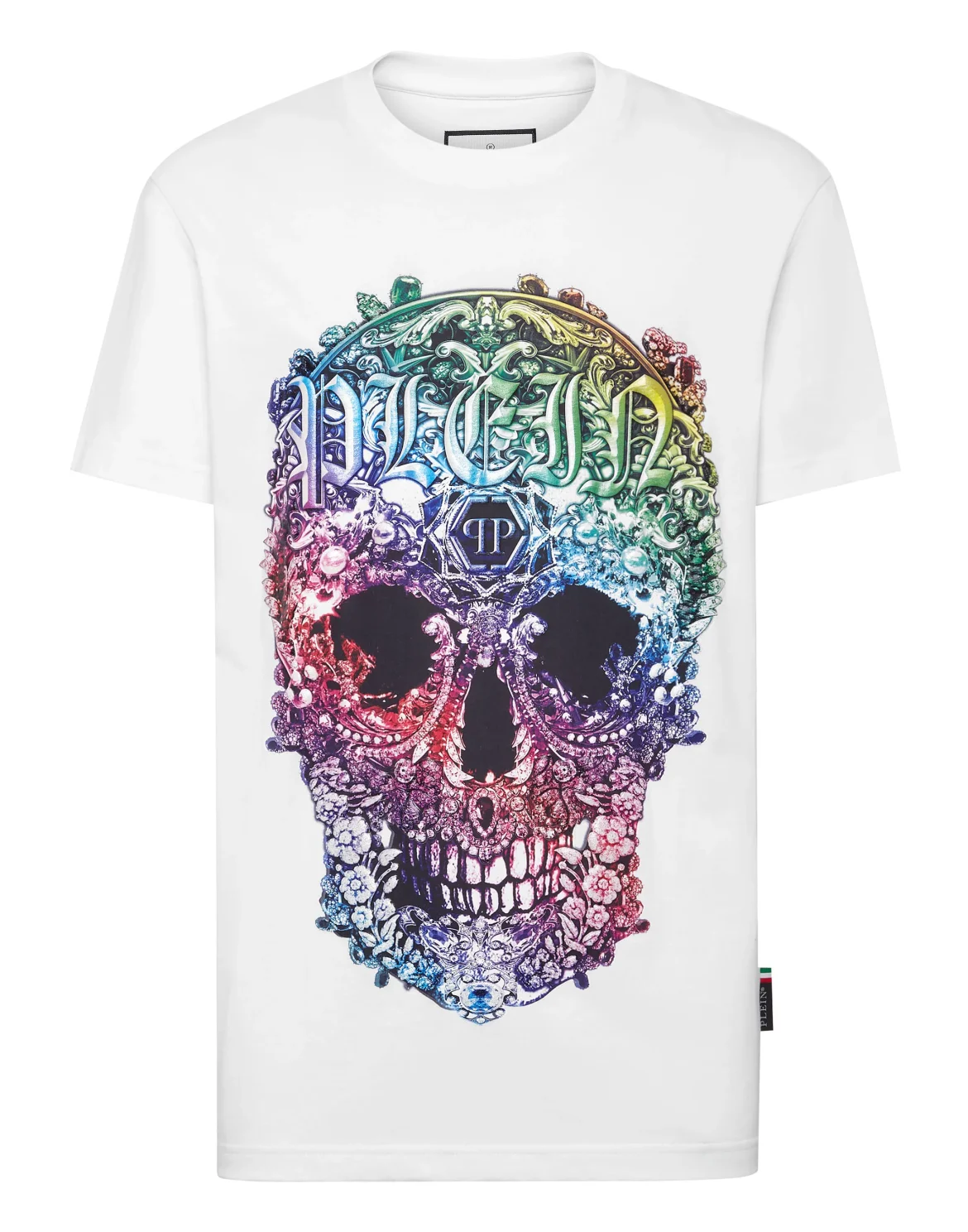 T-shirt Round Neck SS Baroque Skull, цвет: Белый