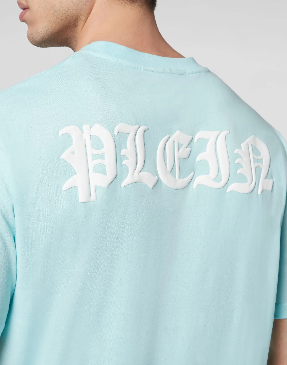 T-shirt Round Neck SS Gothic Plein, цвет: Голубой