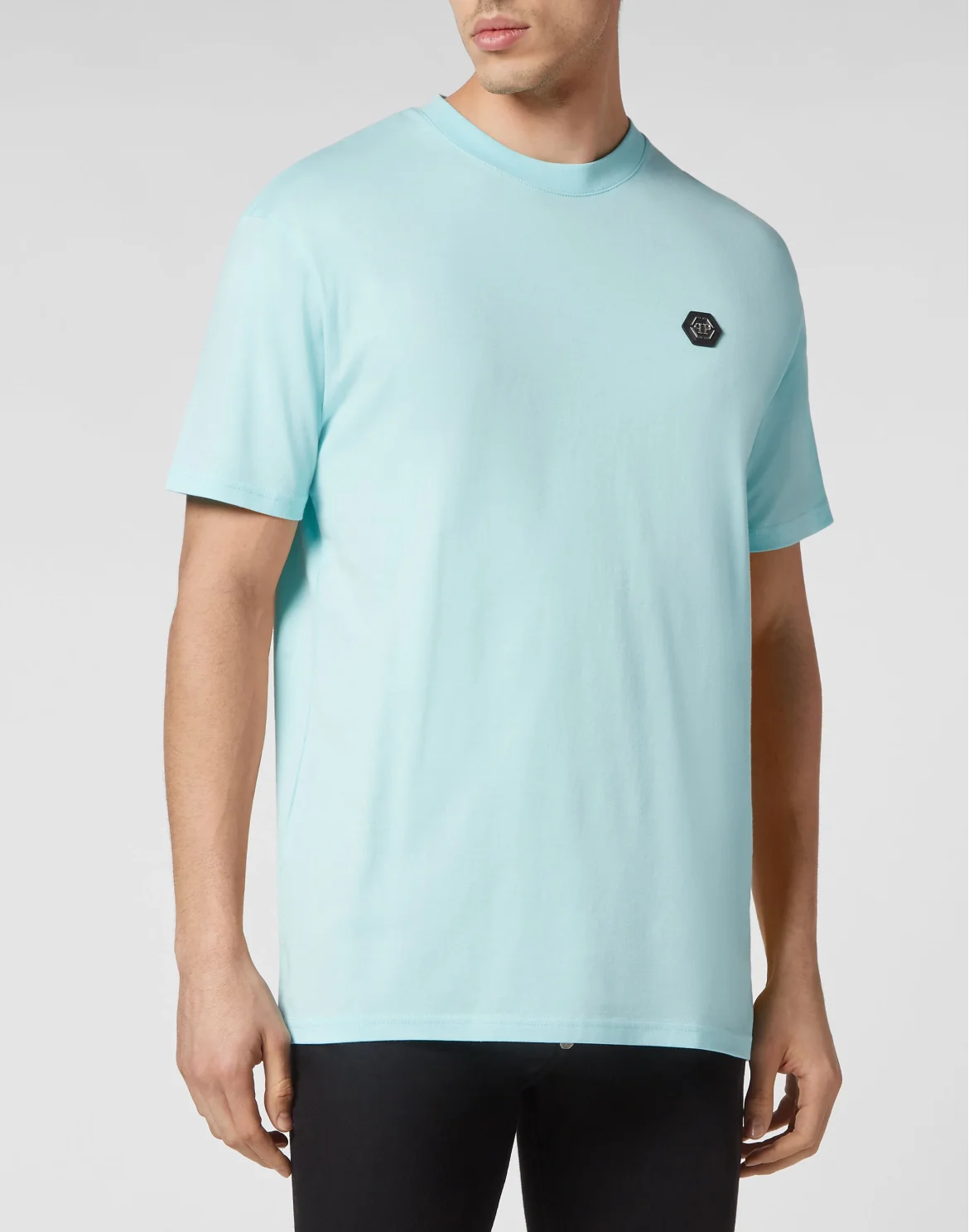 T-shirt Round Neck SS Gothic Plein, цвет: Голубой