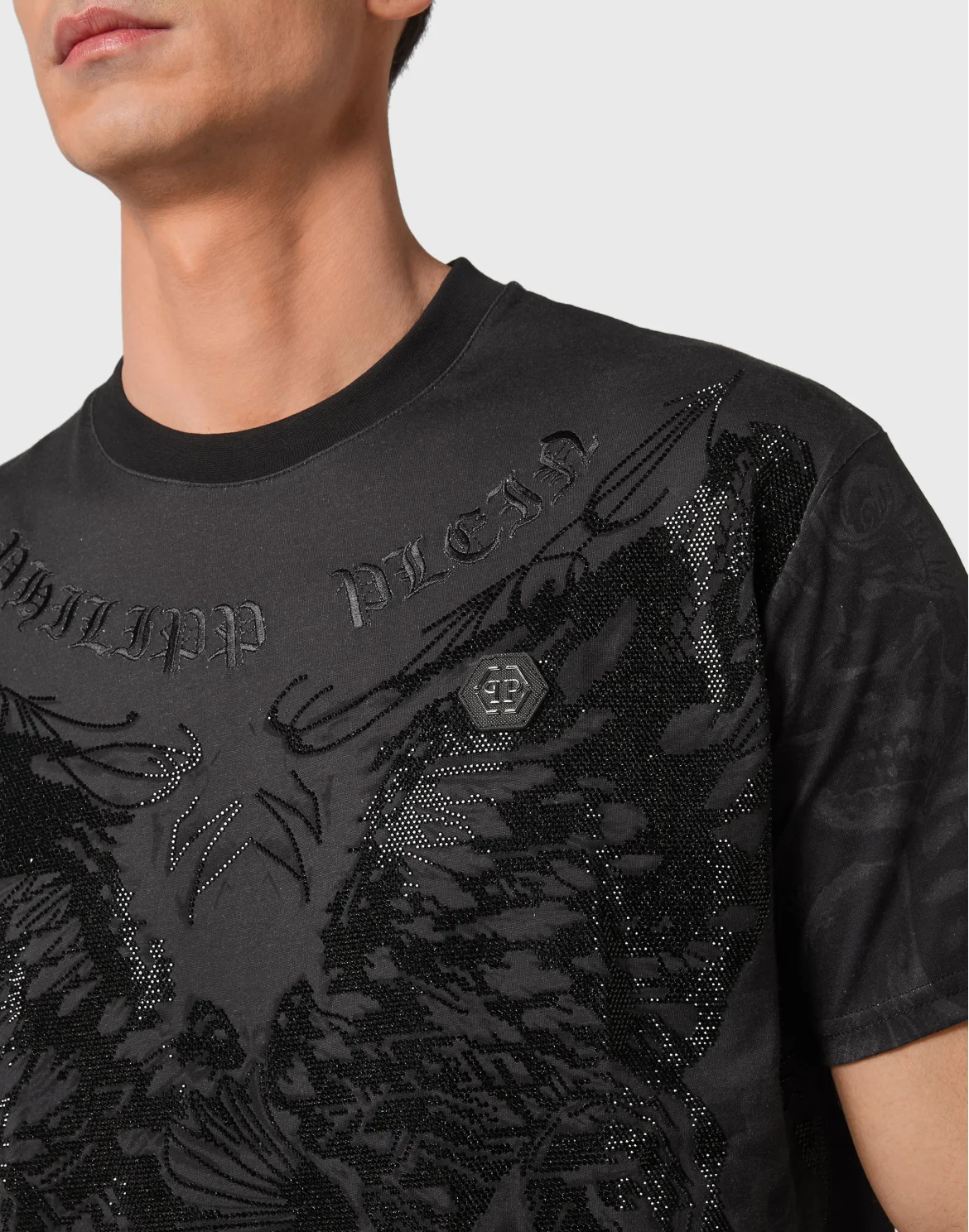T-shirt Round Neck SS Tattoo, цвет: Черный