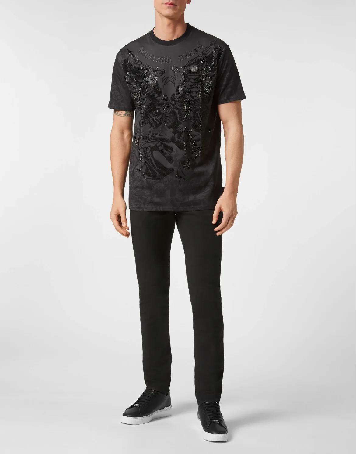 T-shirt Round Neck SS Tattoo, цвет: Черный