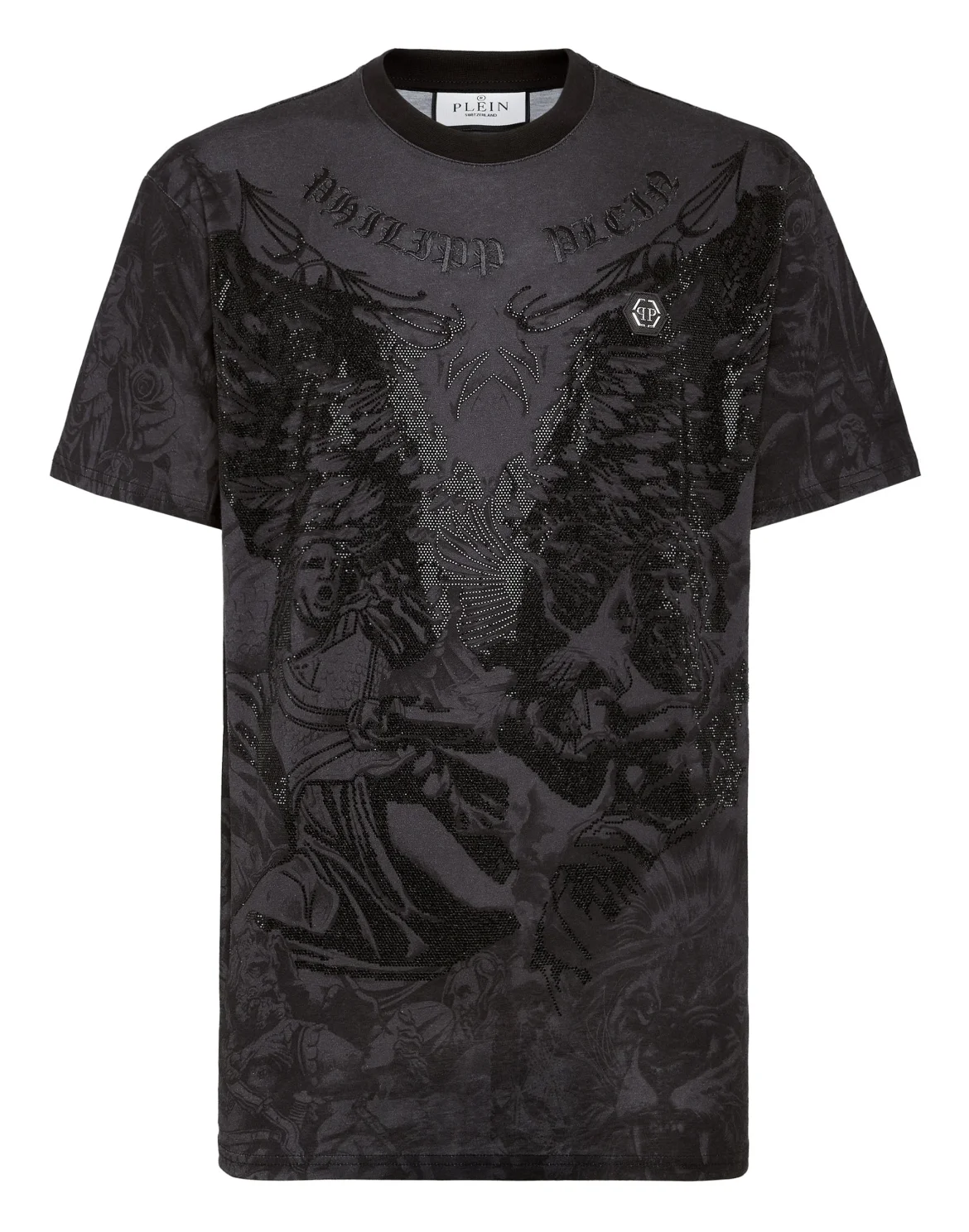 T-shirt Round Neck SS Tattoo, цвет: Черный