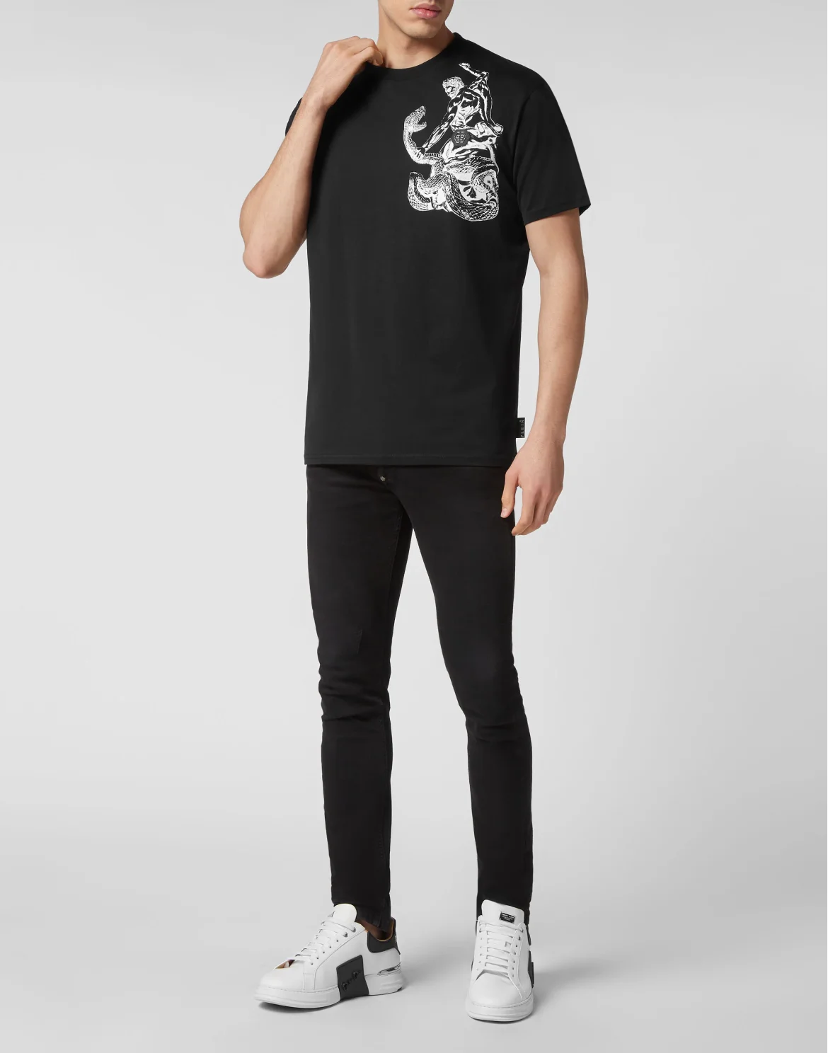 T-shirt Round Neck SS Tattoo, цвет: Черный