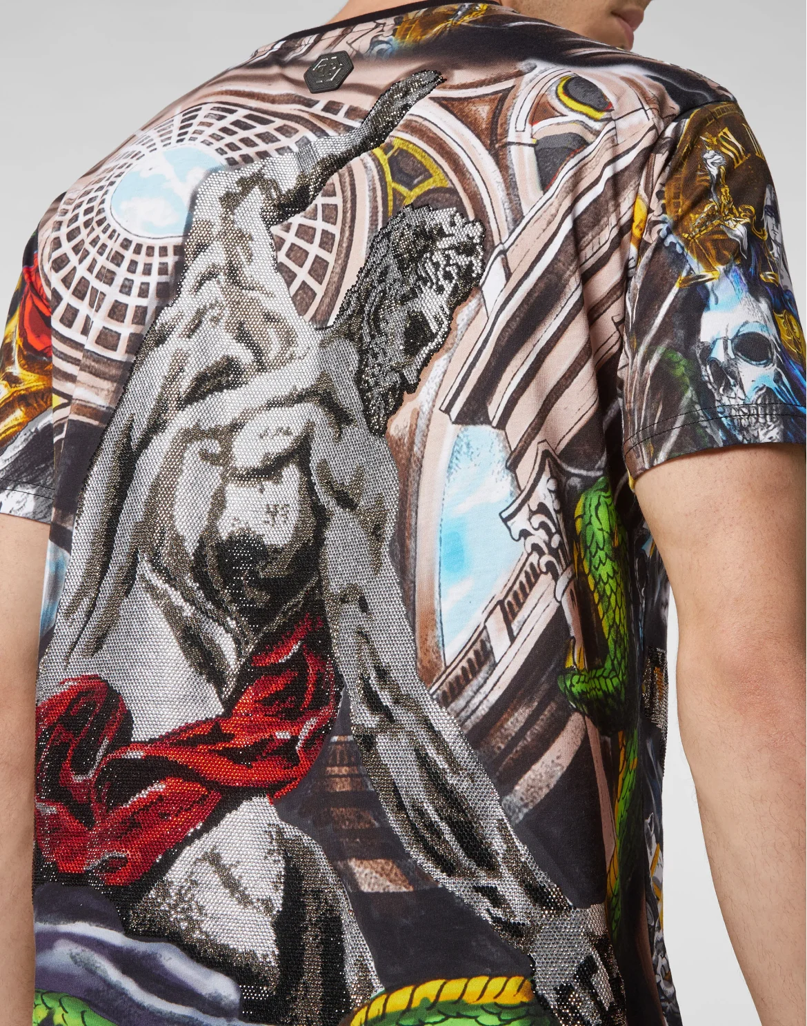 T-shirt Round Neck SS Tattoo, цвет: Мультиколор